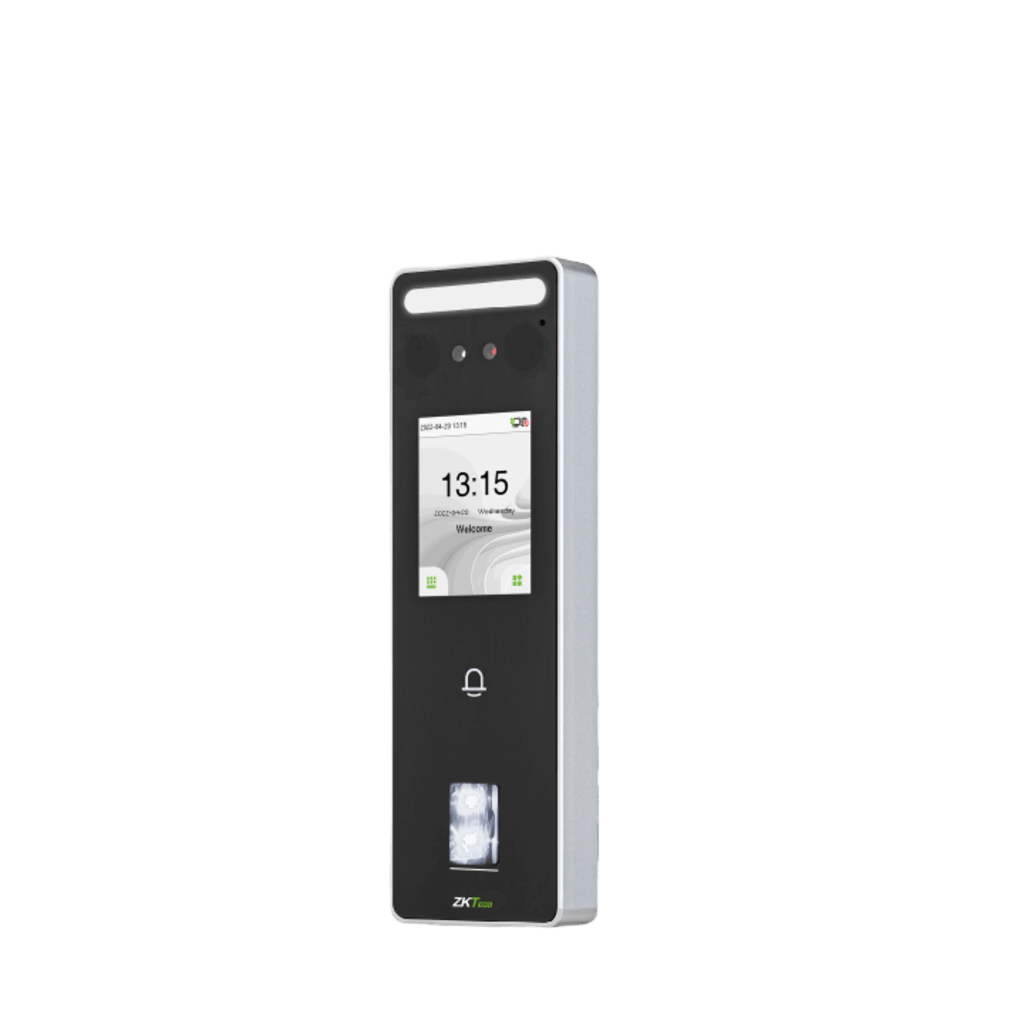 Terminal Biométrica Facial / 500 Rostros 3,000 Huellas / Pantalla 2.4" / IP65 / ADMS / ZKBio Zlink