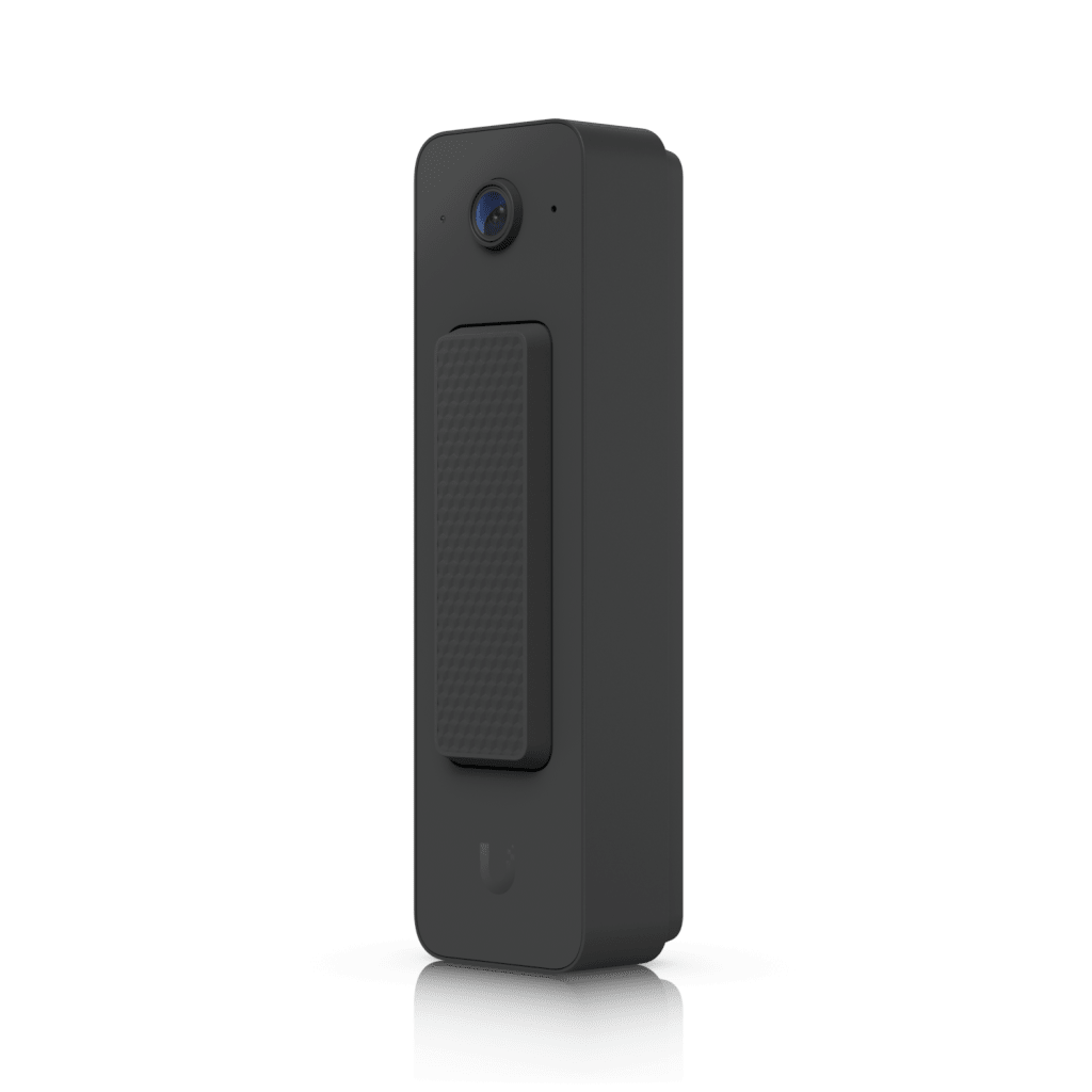 UVC Doorbell Lite – Videoportero Compacto 5 MP PoE con Visión Nocturna IR, Audio Bidireccional y Diseño Resistente al Clima, Color Negro