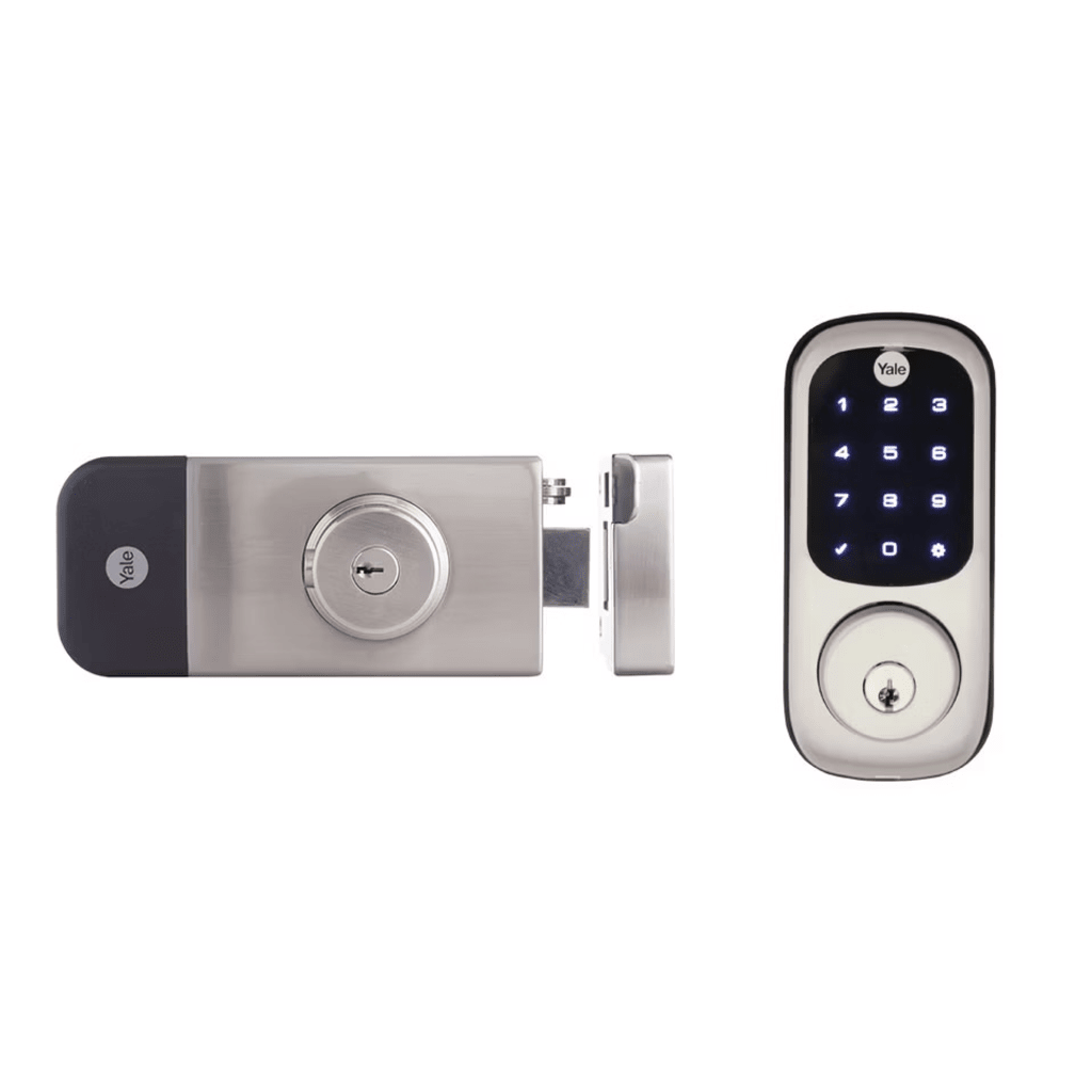Cerradura Digital para Exteriores / Teclado Digital Táctil / Control Remoto App Yale / Compatible Zigbee-Z Wave Plus / Resistente Intemperie / Hasta 250 Usuarios / Baterías AA