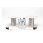 Kit de Cable Sensor Para Cerca Ciclonica IRONCLAD / 150 METROS / 2 ZONAS; 75 METROS POR ZONA / Sin Falsas Alarmas por Viento / TODO Incluido/TARJETA LPU400/ Calibración por Software - Image 6