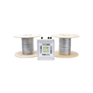 Kit de Cable Sensor Para Cerca Ciclonica IRONCLAD / 150 METROS / 2 ZONAS; 75 METROS POR ZONA / Sin Falsas Alarmas por Viento / TODO Incluido/TARJETA LPU400/ Calibración por Software