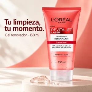 L'Oréal Paris Revitalift Laser Gel Limpiador Facial Renovador con Pro-Retinol – 150 ml