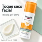 Eucerin Sun Face Oil Control Protector Solar Facial Toque Seco FPS 50+ – 50 ml