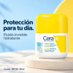 CeraVe Fluido Protector Invisible Hidratante FPS 50 – 50 ml - Imagen 3