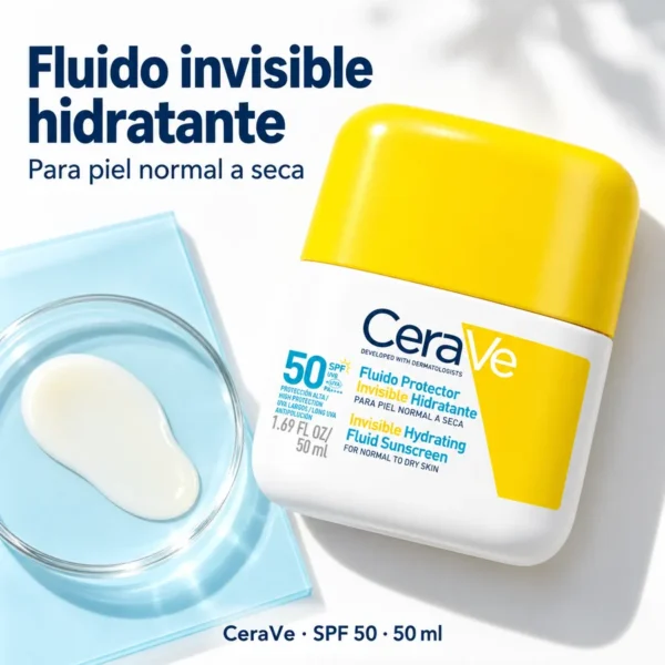CeraVe Fluido Protector Invisible Hidratante FPS 50 – 50 ml