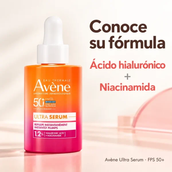 Avène Ultra Sérum Protector Solar Facial FPS 50+ Efecto Rellenador – 30 ml
